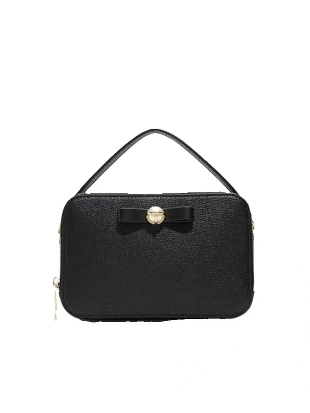 Ted Baker London Black Crossbody Bag with Pear Bow Details NWOT